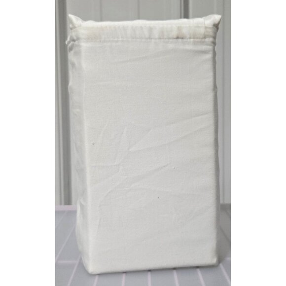 Threshold Twin XL Size Cotton Sateen Sour Cream Fitted Sheet Fits Up to 18" NWOT - Picture 1 of 6